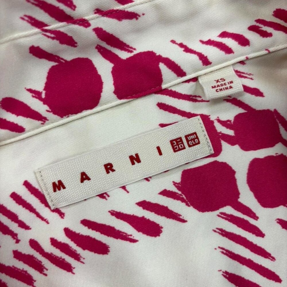 Marni X Uniqlo Oversized Button Up Patterned Shirt - image 4